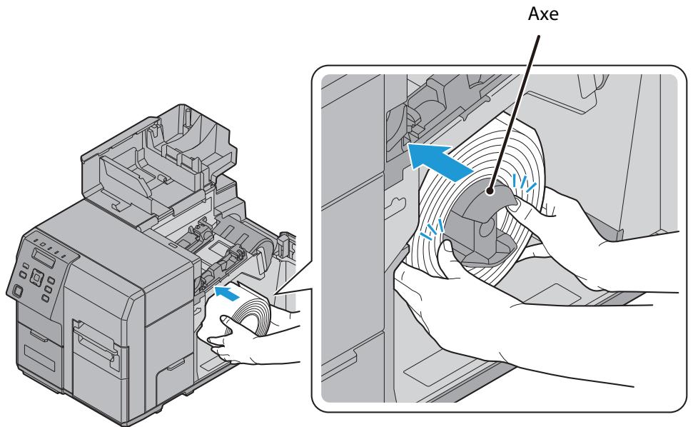 EPSON COLORWORKS C7500 - Installation du rouleau de papier - 4