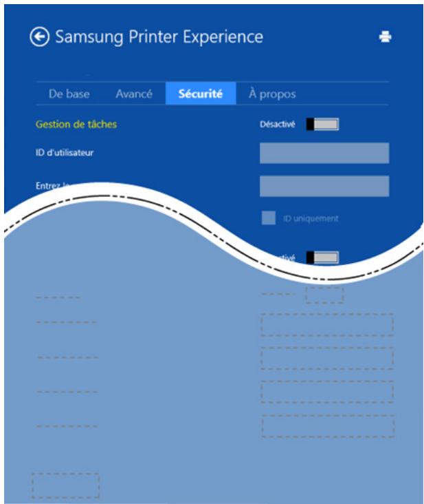 SAMSUNG XPRESS M2070W - Onglet Sécurité - 2