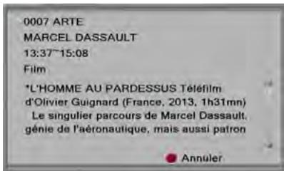 SAGEM DT84 HD - Afficher le bandeau d'information - 2