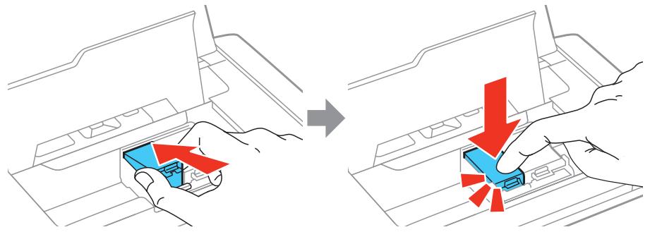 EPSON WF-110W - Retrait et installation de cartouches d'encre - 7