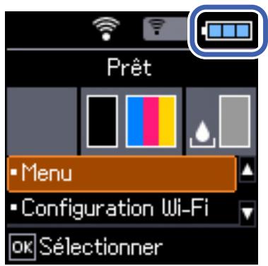 EPSON WF-110W - Installation de la pile optionnelle - 4