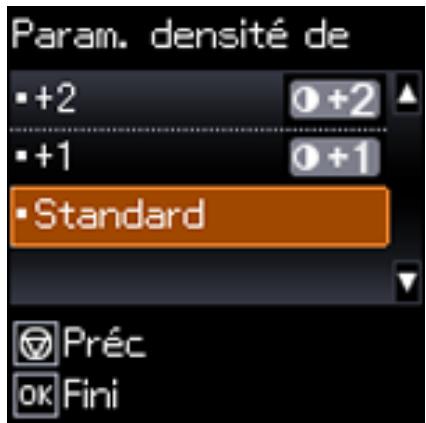 EPSON WF-110W - Réglage de la densité d'impression - 2