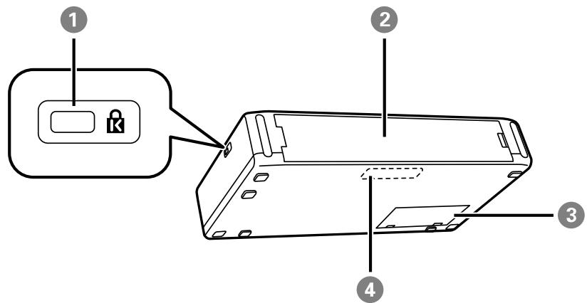EPSON WF-110W - Pièces de l'imprimante - intérieur et partie inférieure - 2