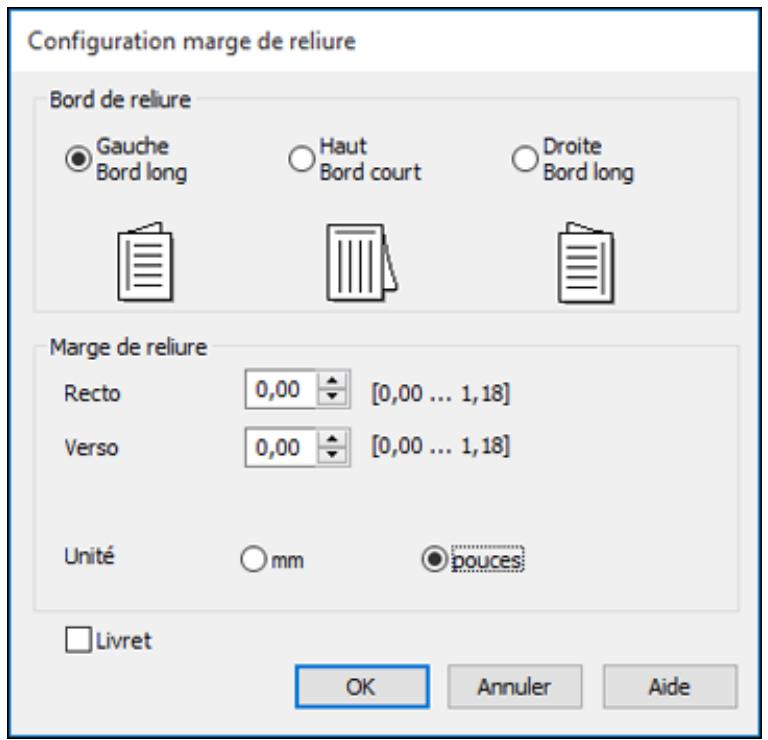 EPSON WF-110W - Sélection des paramètres d'impression recto verso - windows - 2
