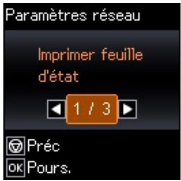 EPSON WF-110W - Impression d'un rapport de connexion réseau - 1
