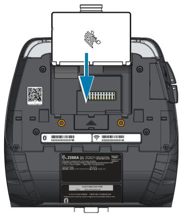 ZEBRA ZQ521 - Installing the Battery - 2