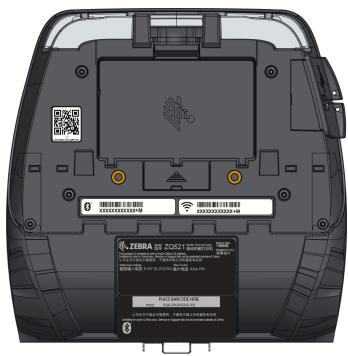 ZEBRA ZQ521 - Installing the Battery - 3