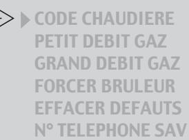 SAUNIER DUVAL ISOSPLIT C28E CF - Accès au menu SAV - 10