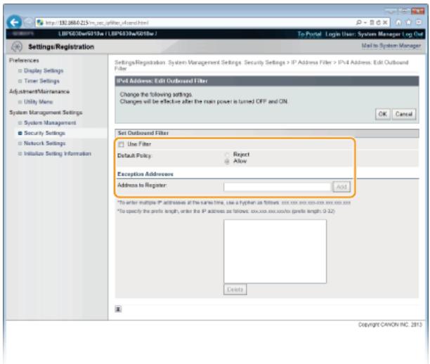 CANON LBP6040 - Specify the settings for filtering. - 1