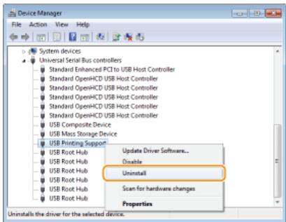 CANON LBP6040 - Deleting the USB Class Driver - 2