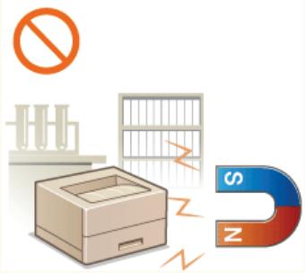 CANON LBP6040 - Do not install in the following locations - 1