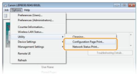 CANON LBP6040 - Printing Setting Lists - 2