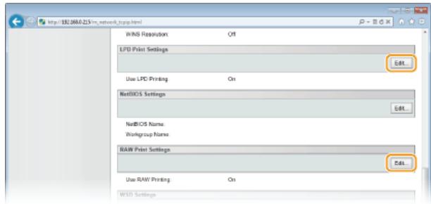 CANON LBP6040 - - Configuring LPD or RAW - 1
