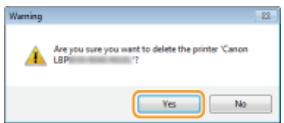 CANON LBP6040 - Click [Yes]. - 1