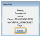 CANON LBP6040 - Canceling from an application - 1