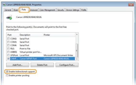 CANON LBP6040 - Checking Bidirectional Communication - 2
