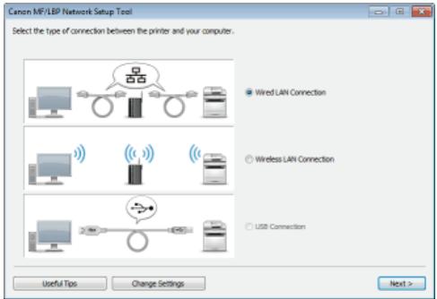 CANON LBP6040 - Follow the on-screen instructions to configure the wireless LAN settings. - 1