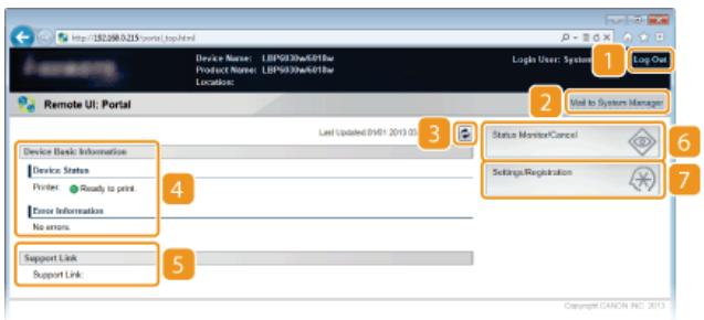 CANON LBP6040 - Portal Page (Main Page) - 1