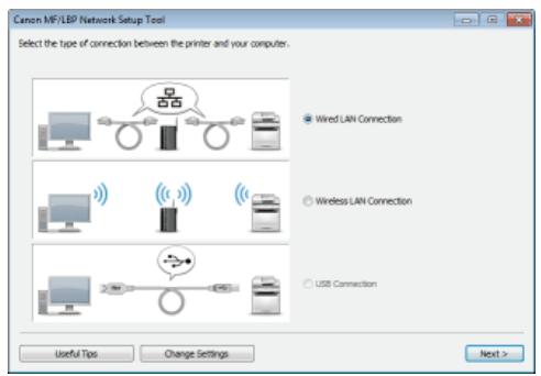 CANON LBP6040 - MF/LBP Network Setup Tool - 1