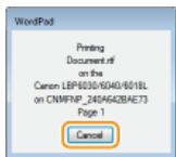 CANON LBP6040 - Click [Print] or [OK]. - 2
