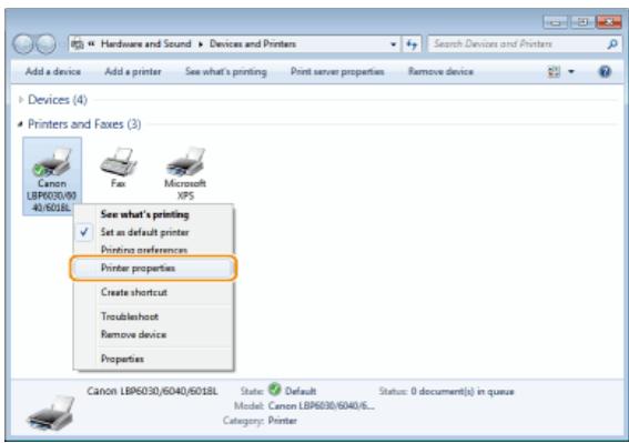 CANON LBP6040 - ■ Printing a Test Page in Windows - 1
