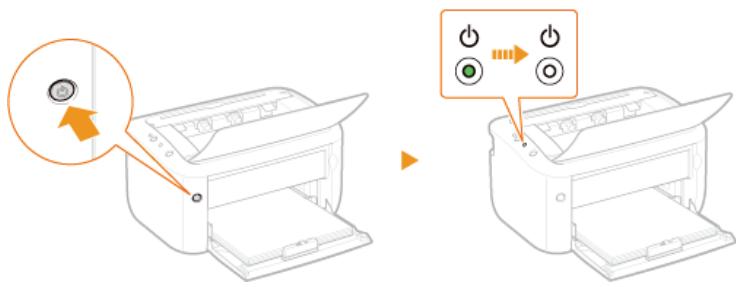 CANON LBP6040 - Turning the Power OFF - 1