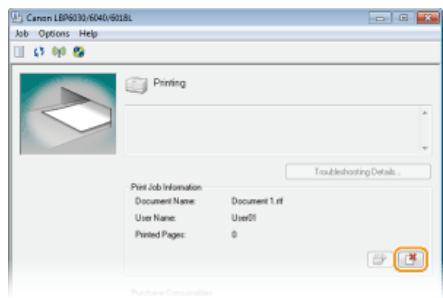CANON LBP6040 - To cancel a print job that is currently printing - 2