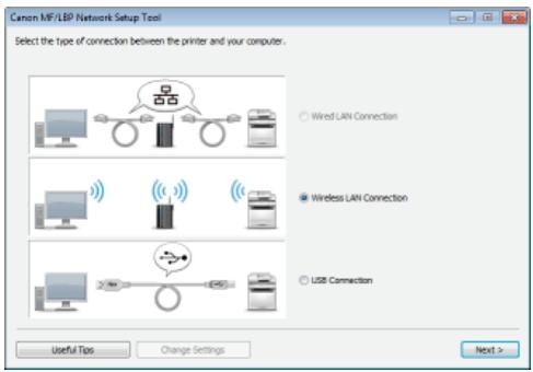 CANON LBP6040 - Configure the network settings. - 1