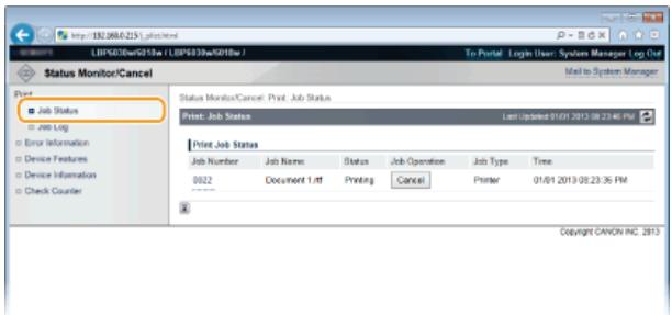 CANON LBP6040 - Checking the Current Status of Print Documents - 2
