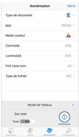 RICOH SP 150W - Numérisation - 1
