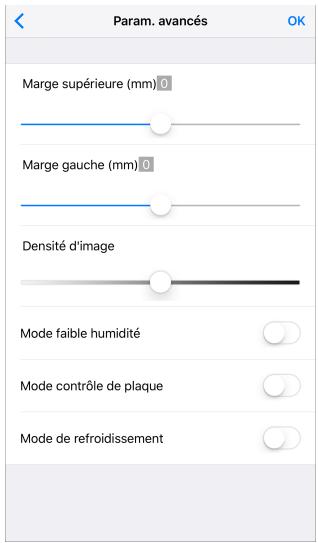 RICOH SP 150W - Sur la page Paramètres, appuyez sur [Param. avancés]. - 1