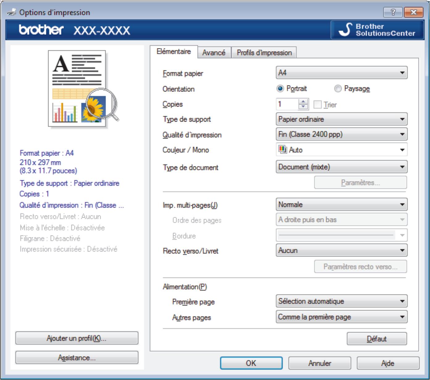 BROTHER HL-L9310CDWT - Onglet Elementary - 1