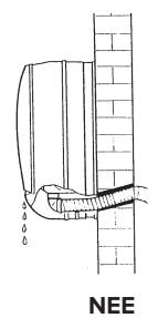 ARISTON PRIOS 35 - Afvoer van het condenswater van de externe eenheid - 3