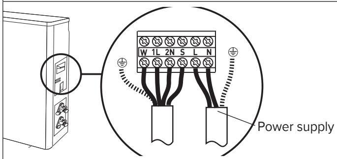 ARISTON PRIOS 35 - Connecting to the mains electricity supply - 1