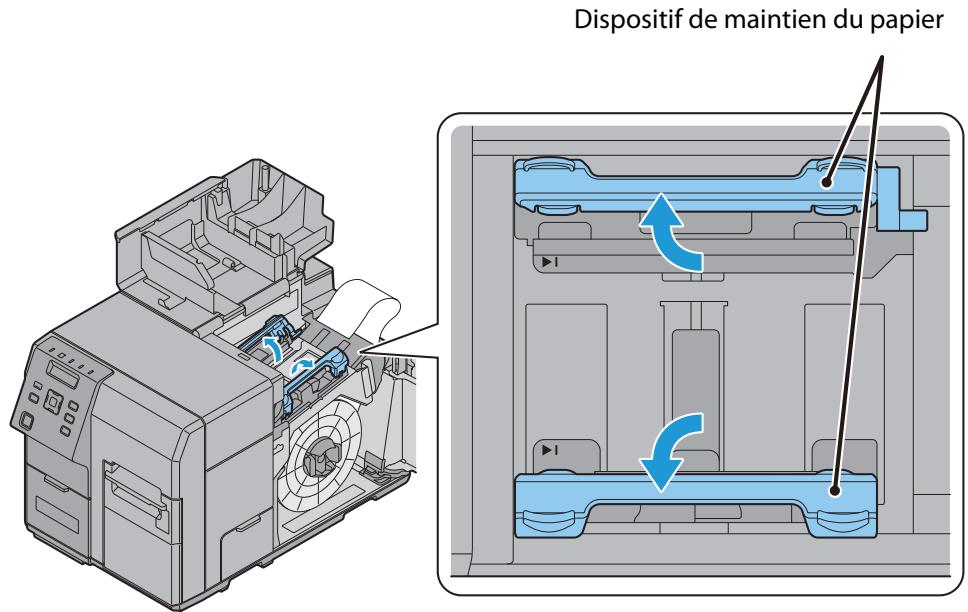 EPSON COLORWORKS C7500G - Installation du rouleau de papier - 7