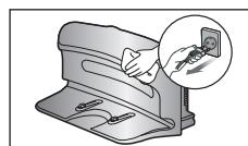 SAMSUNG SR8847 NAVIBOT - Pour retirer les substances étrangères, utilisez toujours la brosse de nettoyage après avoir mis l'appareil hors tension. - 5