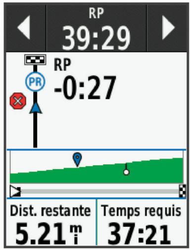 GARMIN 830 - Course contre un segment - 1