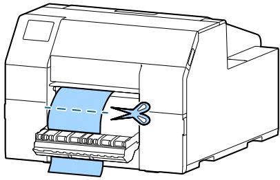 EPSON COLORWORKS CW-C6500AE - Retrait du papier (modèle dérouleur) - 2