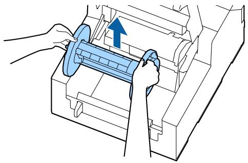 EPSON COLORWORKS CW-C6500AE - Chargement du papier (modèle coupe-papier automatique - approvisionnement de l'extérieur) - 2