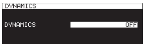 TASCAM SS-R250N - Emploi de la fonction de traitement dynamique - 1