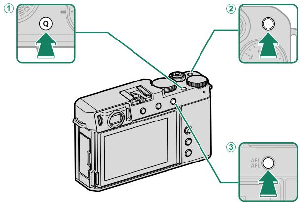 FUJIFILM X-E4 - Rôles par défaut des touches de fonction - 1