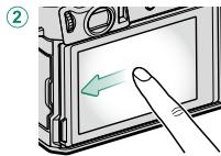 FUJIFILM X-E4 - Rôles par défaut des mouvements des doigts - 3