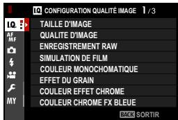 FUJIFILM X-E4 - Les menus - 1
