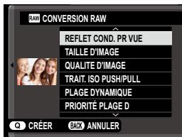 FUJIFILM X-E4 - Enregistrement des images RAW dans un autre format - 1