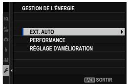 FUJIFILM X-E4 - Gestion de l'energie - 1