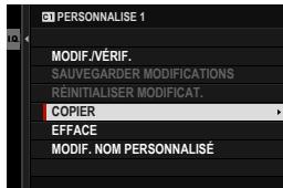 FUJIFILM X-E4 - Copie des réglages personnalisés - 3