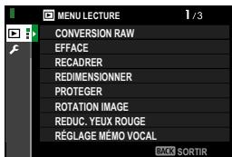 FUJIFILM X-E4 - Les menus - 3