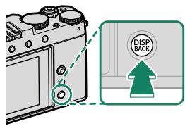 FUJIFILM X-E4 - La touche disp/back - 1