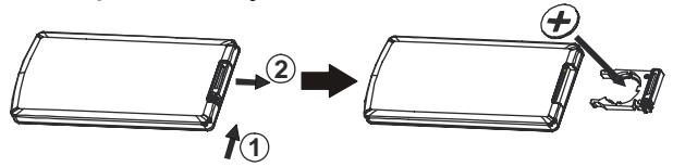 SCOTT DNX 2100 - Mise en place de la pile de la télécommande - 1