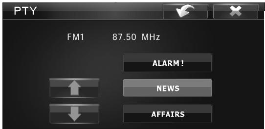 SCOTT DNX 2100 - Utilisation du PTY pour sélectionner une émission - 1
